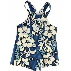 Kid's Children's Hawaiian Print Overalls.  Island